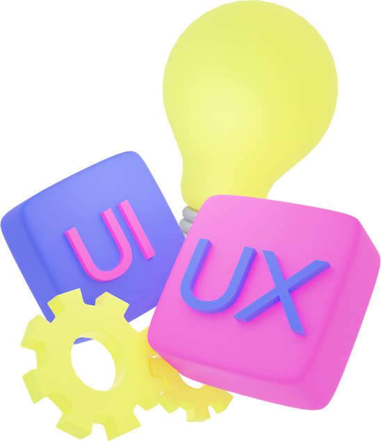 UI and UX Idea 3D Object Element